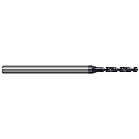 Harvey Tool 1/32 Drill dia. x 0.2080 in. Carbide HP Drill for Prehardened Steels, 2 Flutes, AlTiN Coated GKT0312-C3